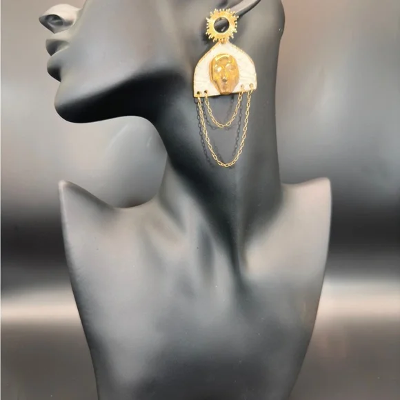 Handmade Luxury Ceramic Earrings – Unique, Lightweight, and Artistic Jewelry - Picture 9 of 11